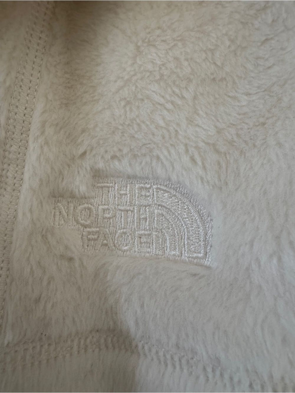 The North Face Women's Cream Sherpa Zip-Up Jacket - Picture 3 of 3